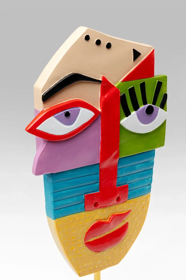 Oggetto decorativo Abstract Face multicolore 52cm - KARE