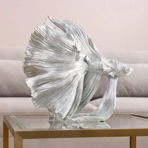 Oggetto Decorativo Betta Fish Argento Piccolo - KARE
