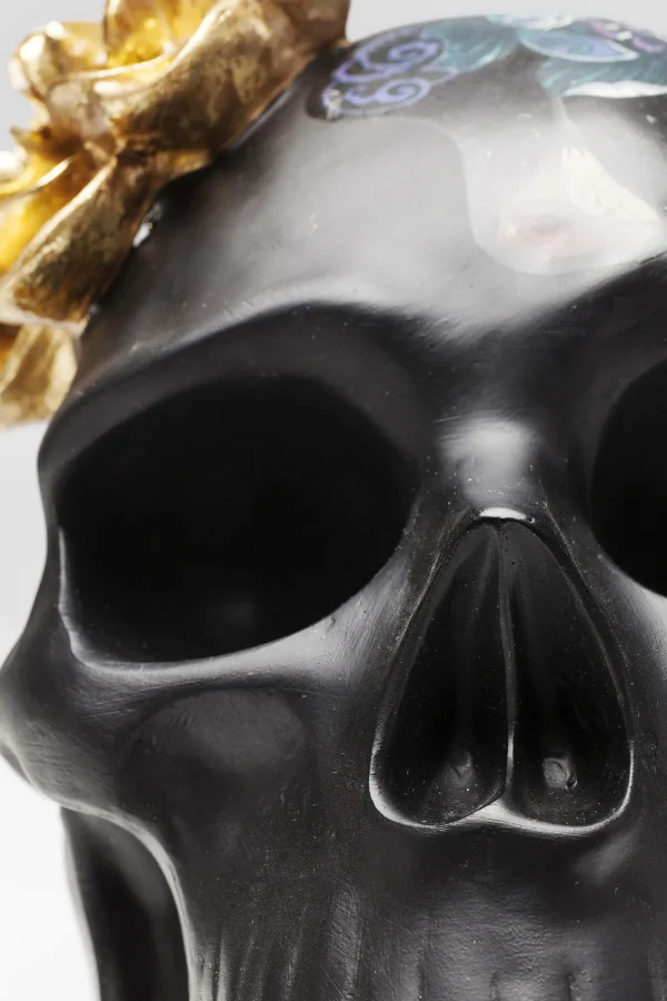 OGGETTO DECORATIVO FLOWER SKULL 22CM - KARE