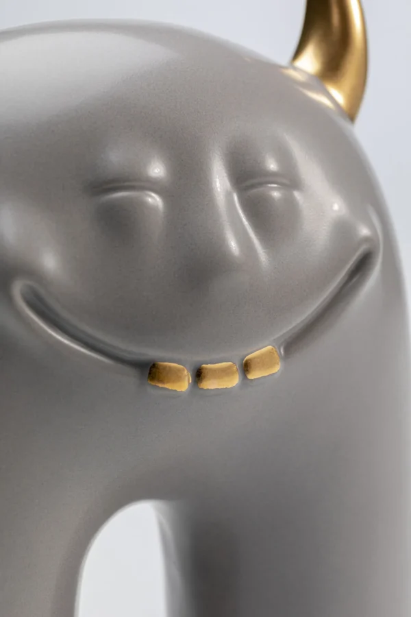 Oggetto decorativo Funny Teeth grigio 15cm - KARE