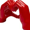 Oggetto decorativo Heart Hands rosa 12cm - KARE