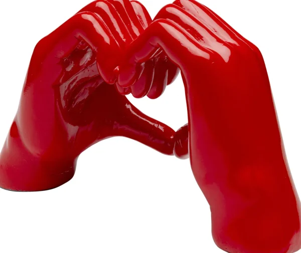 Oggetto decorativo Heart Hands rosa 12cm - KARE