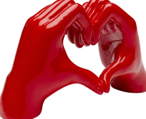 Oggetto decorativo Heart Hands rosa 12cm - KARE