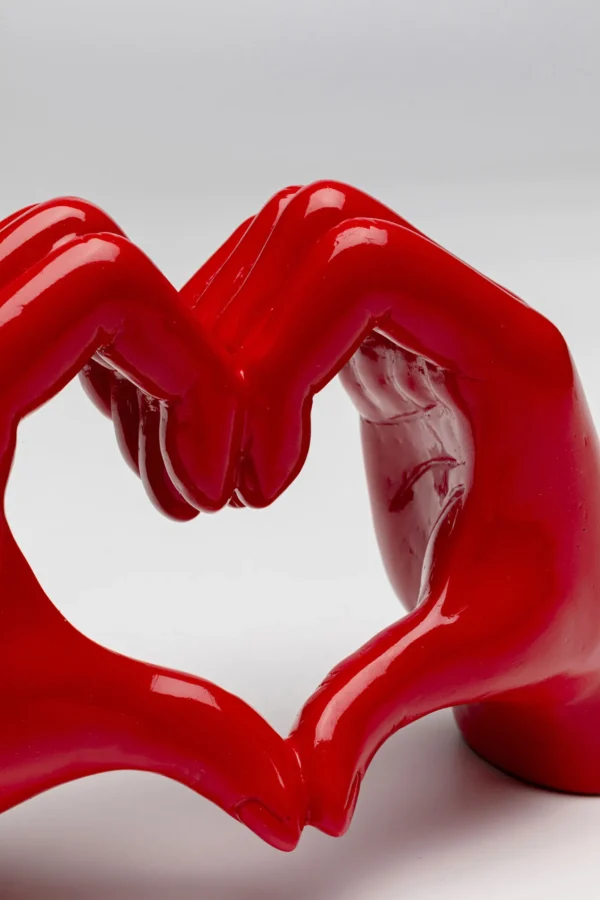 Oggetto decorativo Heart Hands rosa 12cm - KARE