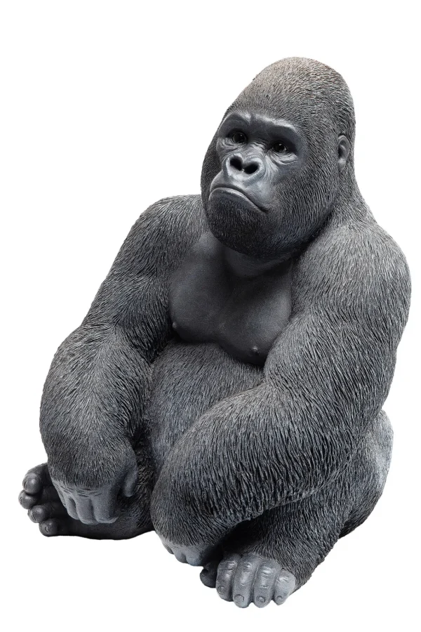 Oggetto Decorativo Monkey Gorilla Side Medio Nero - KARE