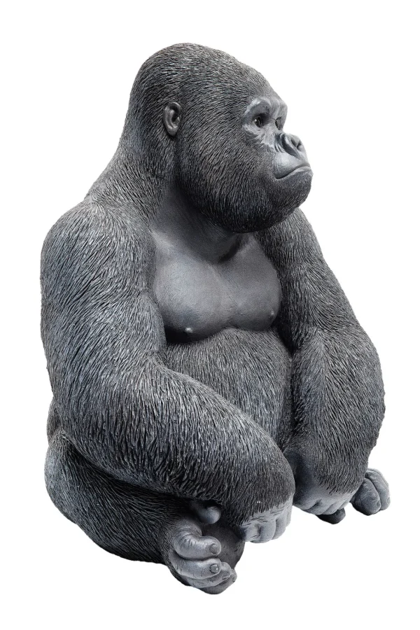 Oggetto Decorativo Monkey Gorilla Side Medio Nero - KARE