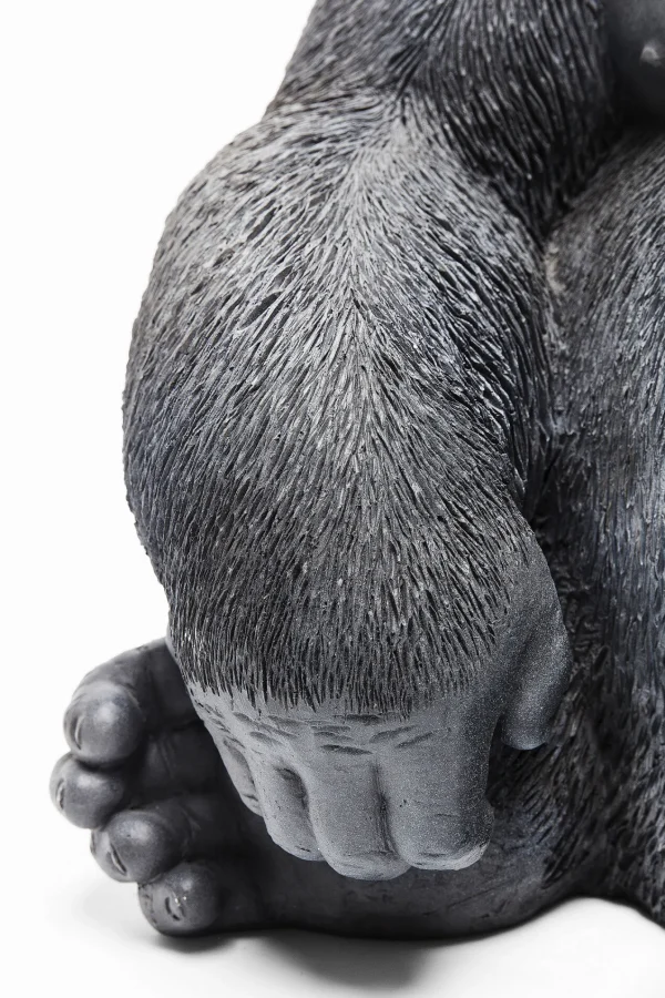 Oggetto Decorativo Monkey Gorilla Side Medio Nero - KARE