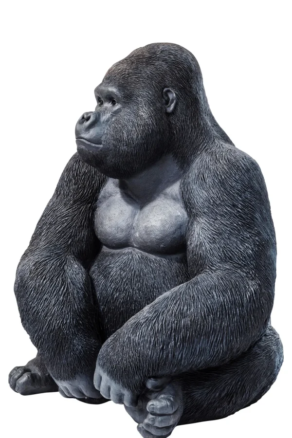 Oggetto Decorativo Monkey Gorilla Side XL Nero - KARE