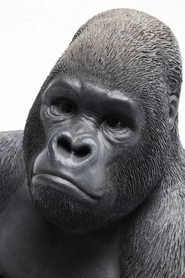 Oggetto Decorativo Monkey Gorilla Side Medio Nero - KARE