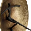Oggetto murale Umano ottone Ø59cm - KARE