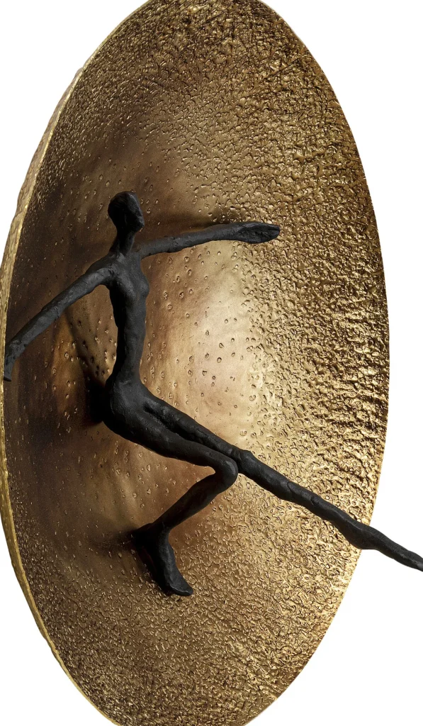 Oggetto murale Umano ottone Ø59cm - KARE