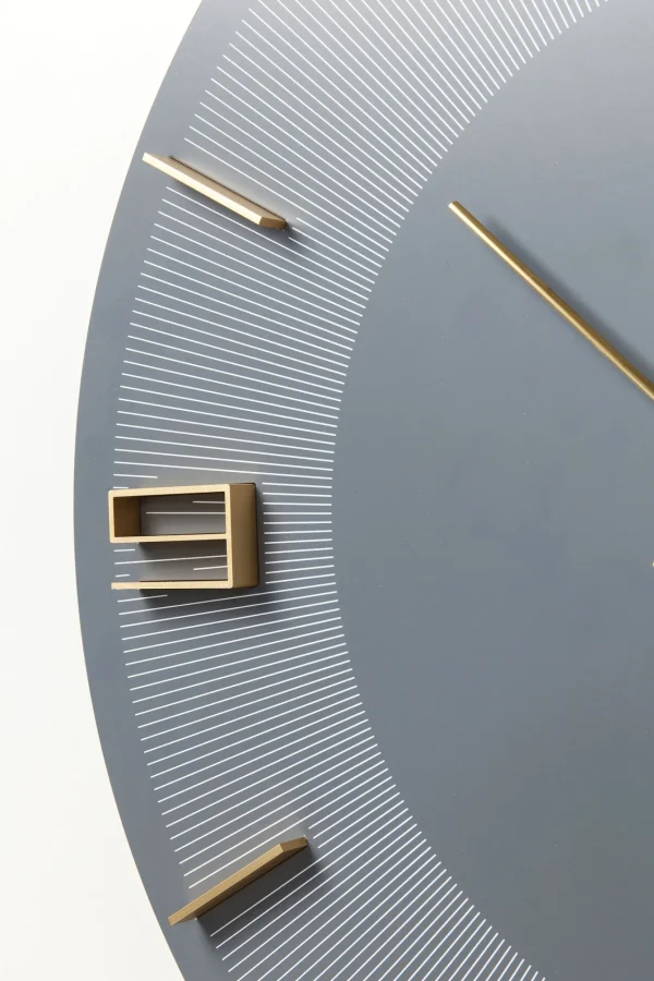 Orologio da parete Leonardo grigio/oro - KARE