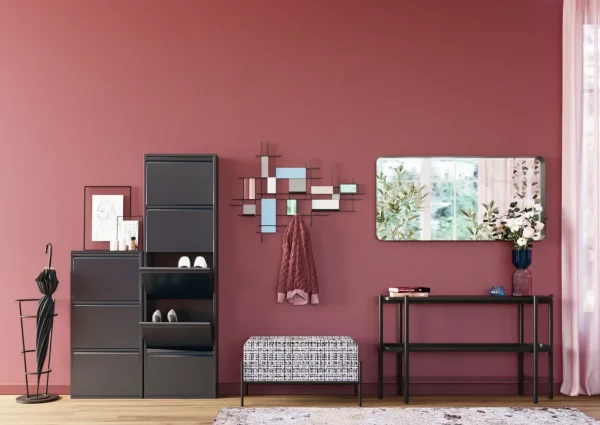 Panca Buttons Storage Bianco&Nero Piccolo - KARE