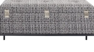 Panca Buttons Storage Bianco&Nero Piccolo - KARE
