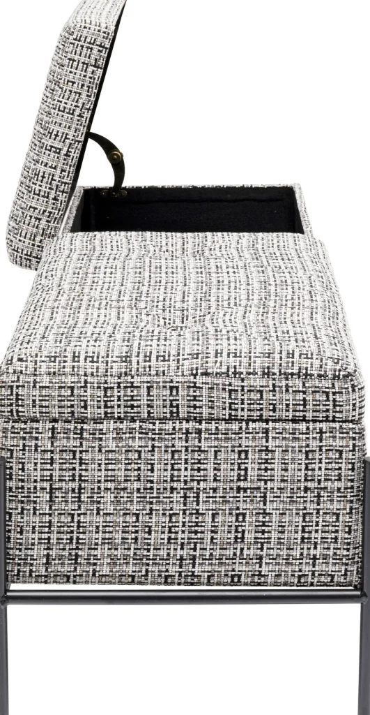 PANCA BUTTONS STORAGE BIANCO&NERO GRANDE - KARE
