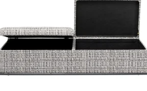 PANCA BUTTONS STORAGE BIANCO&NERO GRANDE - KARE