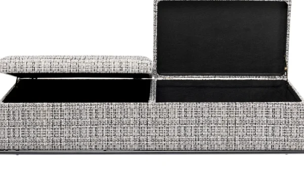 PANCA BUTTONS STORAGE BIANCO&NERO GRANDE - KARE