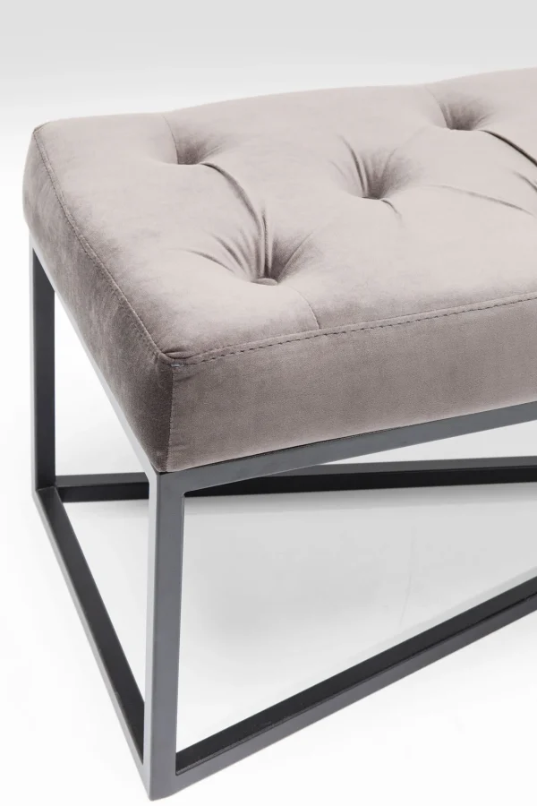 PANCA CROSSOVER GRIGIO/NERO 150X40CM - KARE