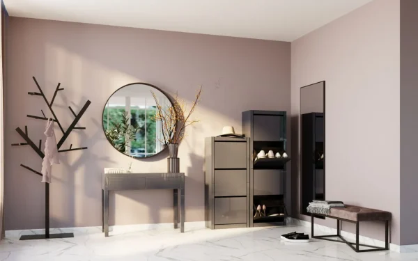 PANCA CROSSOVER GRIGIO/NERO 90X40CM - KARE