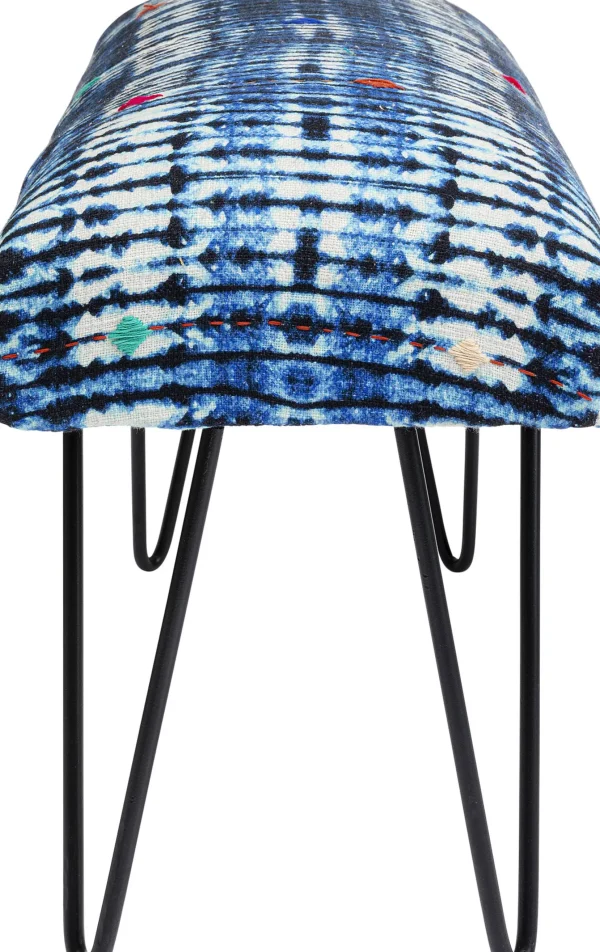 Panca Desna Patchwork blu 80cm - KARE