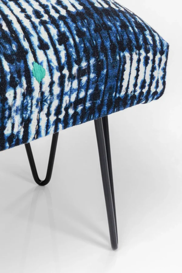 Panca Desna Patchwork blu 80cm - KARE