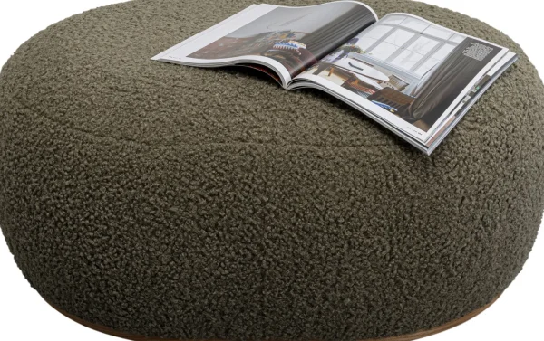 Panca Pebble Boucle verde oliva 81cm - KARE
