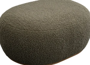 Panca Pebble Boucle verde oliva 81cm - KARE