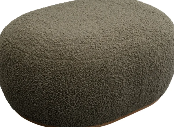 Panca Pebble Boucle verde oliva 81cm - KARE