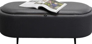 Panca Venezia Storage Black 100cm - KARE