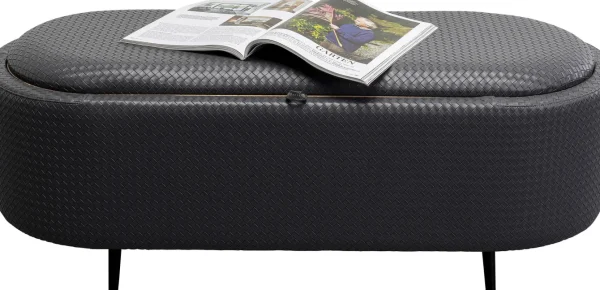 Panca Venezia Storage Black 100cm - KARE