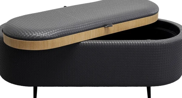 Panca Venezia Storage Black 100cm - KARE