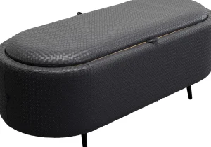 Panca Venezia Storage Black 100cm - KARE
