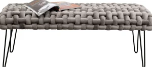 Panca Weave grigio 128cm - KARE