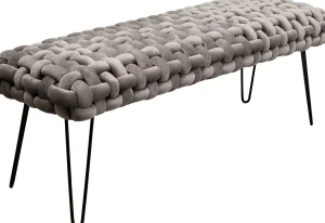 Panca Weave grigio 128cm - KARE