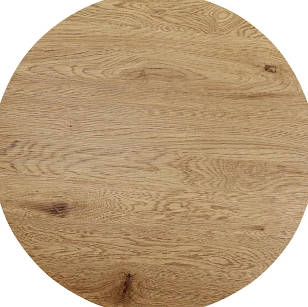 Piano del tavolo rotondo MDF impiallacciato rovere Ø80 cm - KARE