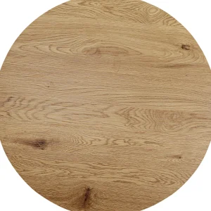 Piano rotondo in MDF laminato colore rovere Ø110 cm - KARE