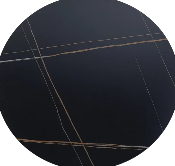 Piano tavolo rotondo ceramica Nero Ø120cm - KARE