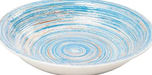 Piatto Fondo Swirl Blu Ø21cm - KARE
