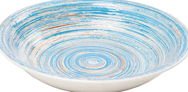 Piatto Fondo Swirl Blu Ø21cm - KARE