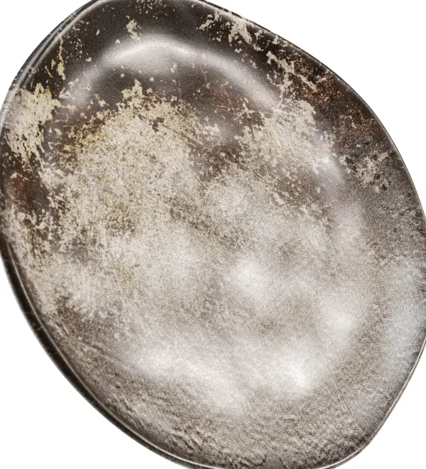 Piatto Savannah marrone/grigio opaco Ø26cm - KARE