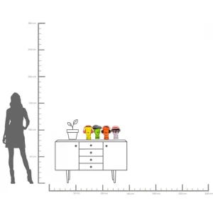 Poggia cuffia a forma di testa trasparente 29cm - KARE