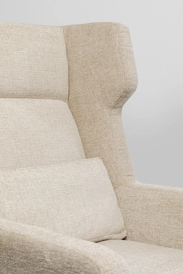 Poltrona + sgabello Quinn Alto Beige - KARE
