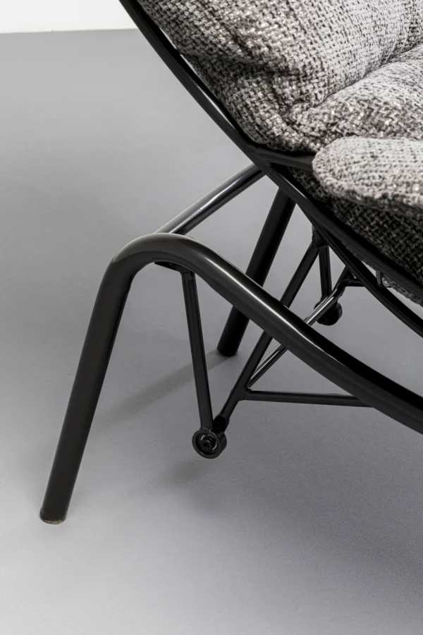 Poltrona + sgabello Vienna Swing Grigio - KARE