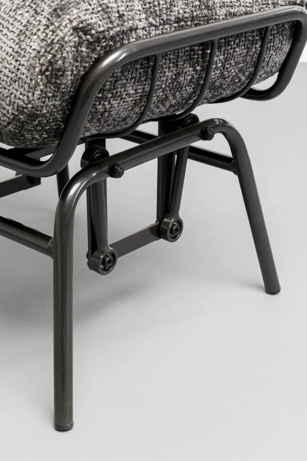 Poltrona + sgabello Vienna Swing Grigio - KARE