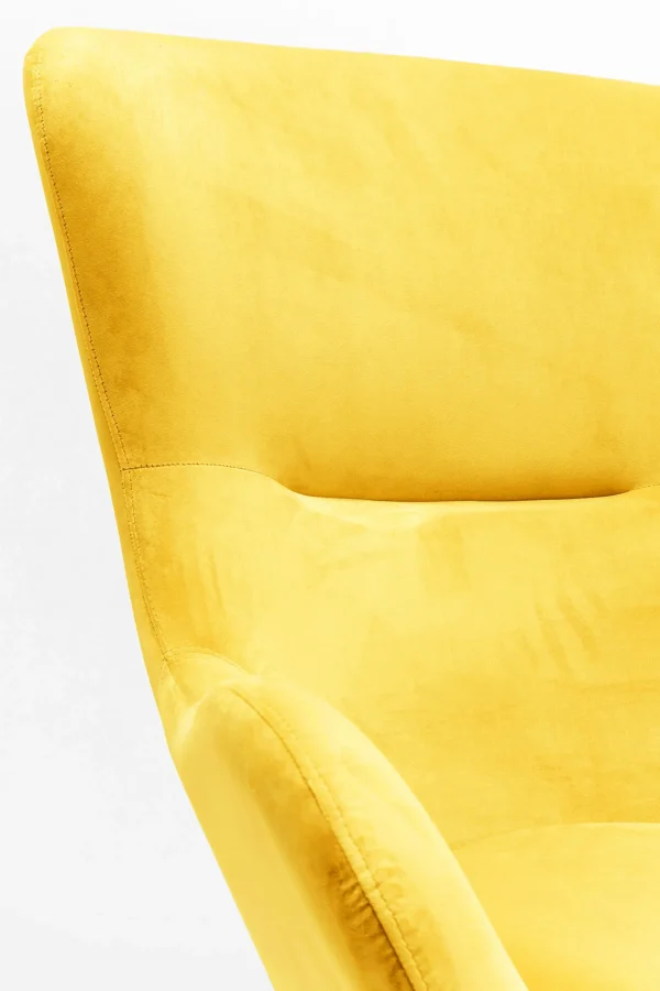 Poltrona a dondolo Oslo giallo - KARE