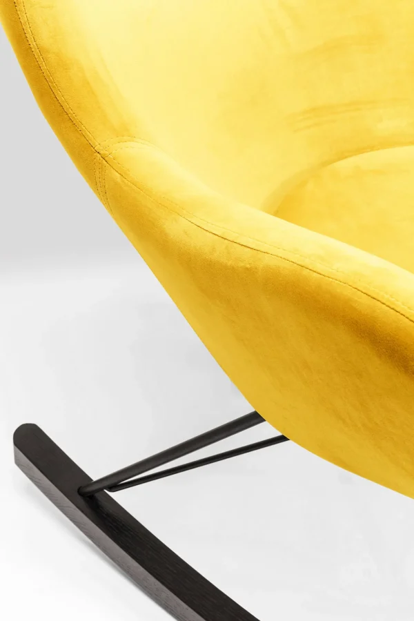 Poltrona a dondolo Oslo giallo - KARE