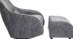POLTRONA A DONDOLO SWING RITMO VINTAGE GRIGIO - KARE