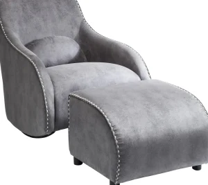 POLTRONA A DONDOLO SWING RITMO VINTAGE GRIGIO - KARE