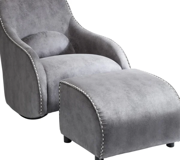 POLTRONA A DONDOLO SWING RITMO VINTAGE GRIGIO - KARE