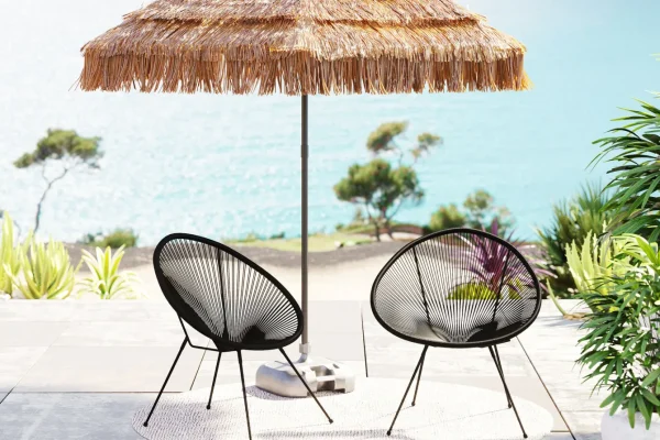 Poltrona Acapulco Mono nero 2/Set - KARE